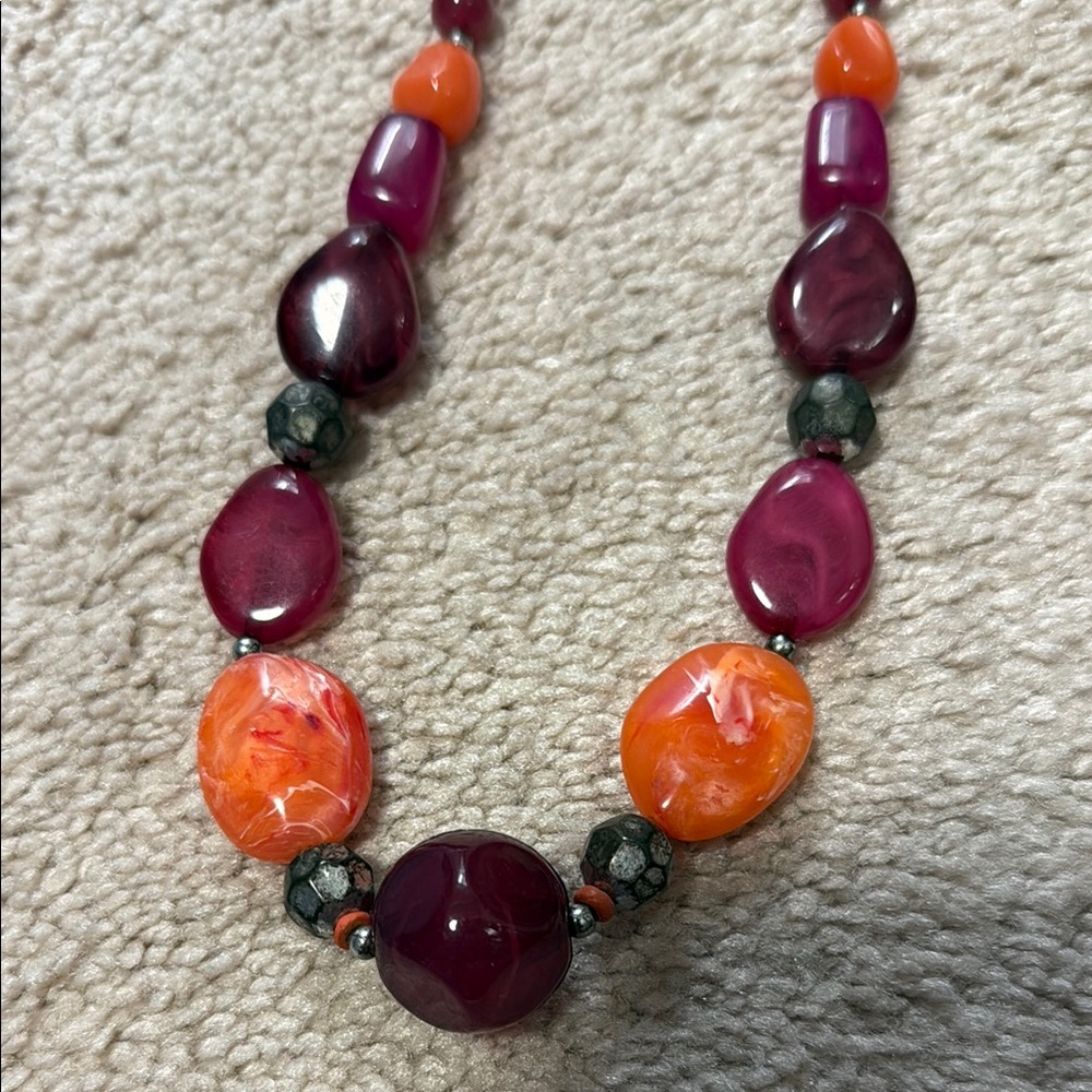 3  Multi-Color Beaded Necklaces - Picture 5 of 10